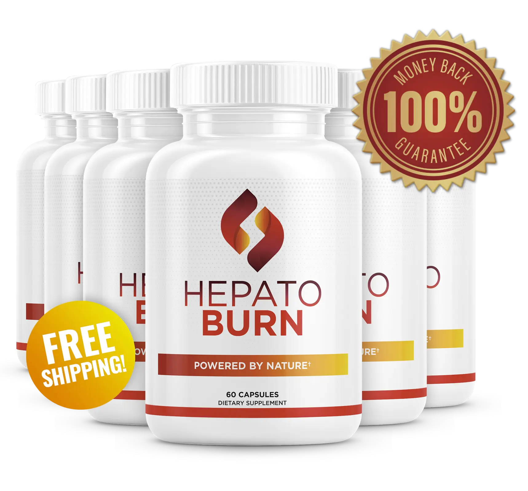 HepatoBurn liver detox supplement multi-bottle pack — free shipping & 60-day money-back guarantee